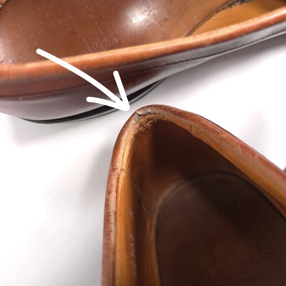 Allen Edmonds Men’s 9.5 D Newport Brown LEATHER Tassel Loafer Shoes USA MADE main image 8
